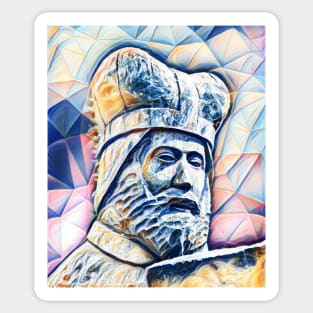 Geoffrey of Monmouth Portrait | Geoffrey of Monmouth Artwork 12 Sticker